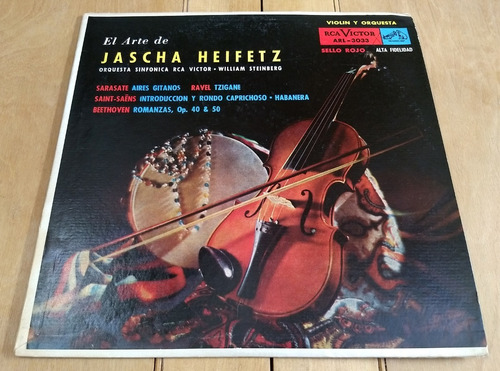 Jascha Heifetz El Arte De Disco Lp Vinilo