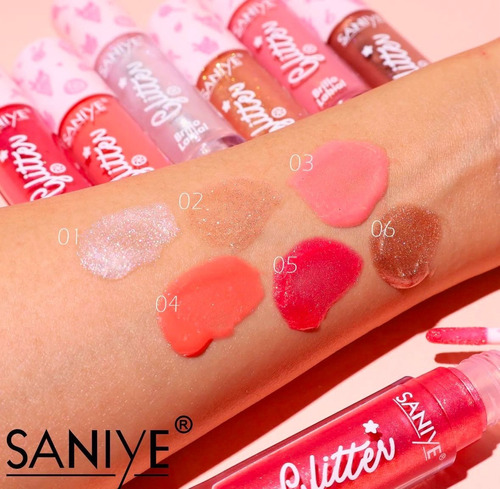 Set 6 Lip Gloss Brillo Labial Con Color Y Aromas