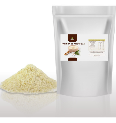 Farinha De Amendoa Vegana, Sem Glúten - 1 Kg
