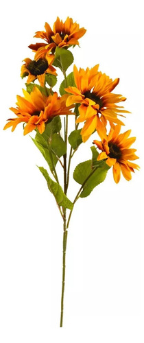Ramo De Flores Artificiales Girasoles 68cm Deco Hogar 20304
