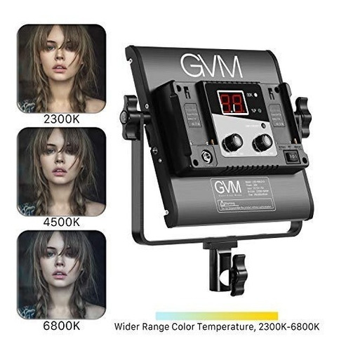 Luz Led Gvm 2 Pack Video Lighting Kits Bi-color En Stock