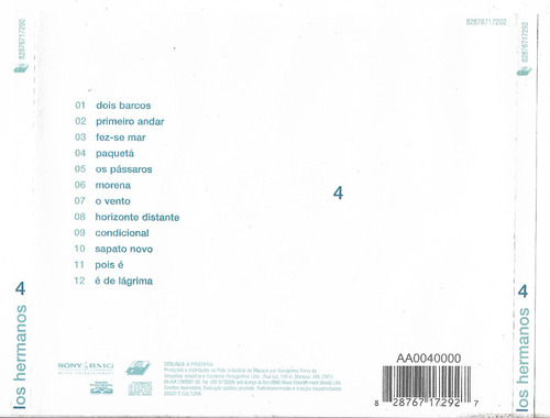 Cd - Los Hermanos - 4