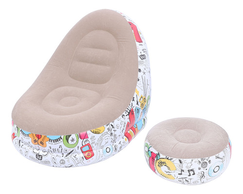 Sofá Inflable Lindo Graffiti De Dibujos Animados