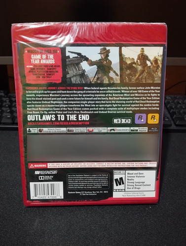 Red Dead Redemption 1 Ps3 Goty Fisico Nuevo Sellado