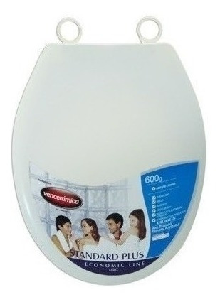 Imagen 1 de 1 de Tapa Asiento Poceta Wc Standard Plus Venceramica 600gr