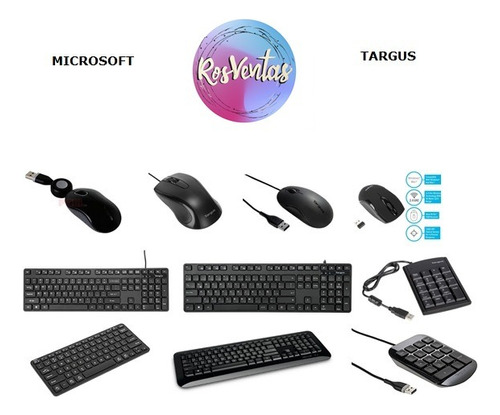 Teclado Mouse Alambrico Inalambrico Targus Microsoft