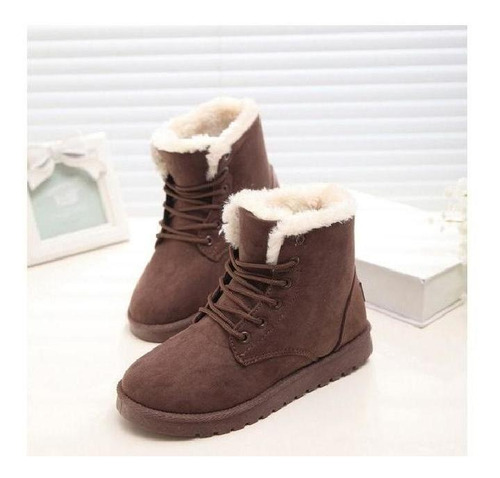 Botas De Nieve Cálidas De Invierno, Botas Cortas Para Mujer