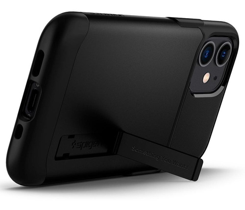 Imagen 3 de 9 de Funda Spigen iPhone 12 Mini Slim Armor Black