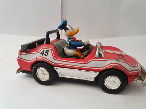 Juguete Antiguo Auto De Pato Donald