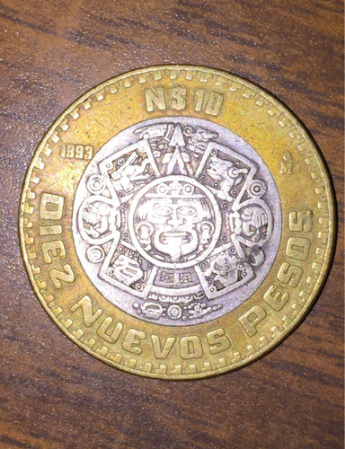 Moneda De Diez Nuevos Pesos 1993