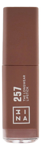 Lápiz Labial 3ina Longwear 257, Color Rojo Vino, 5,9 Ml, Fla