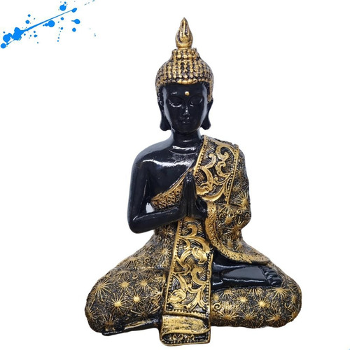Estatua Buda Hindu Prosperidade E Respeito Home Decoração