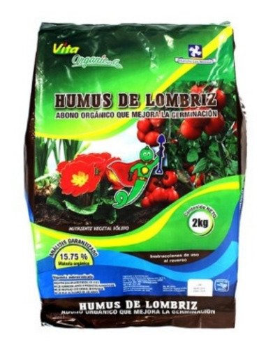 Abono Orgánico Humus Lombriz Rancho 2 Kg (envío Gratis)