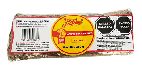 Carne Seca De Res La Fama ¨laminada¨ 250g