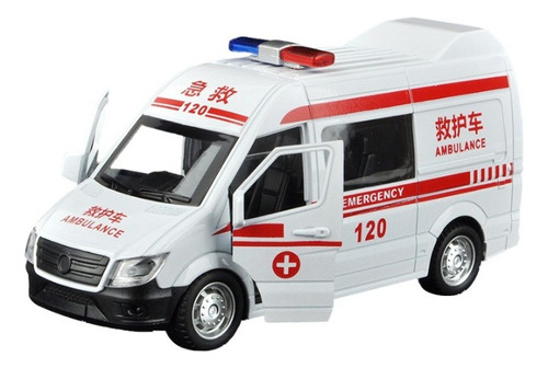 Modelo De Ambulancia De Aleación Ligera Y De Sonido Para Niñ