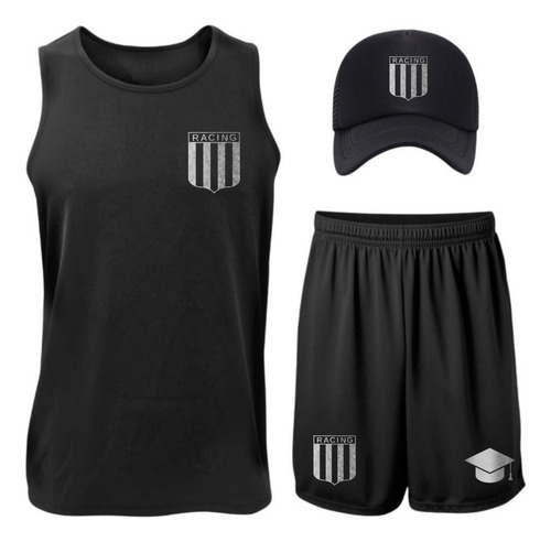 Conjunto Musculosa Short Gorra Deport Futbol Argentino Club5