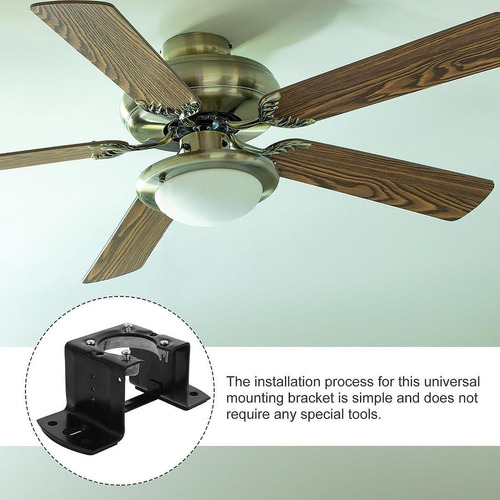 Kit De Suporte De Montagem Para Ventilador De Teto Com Base