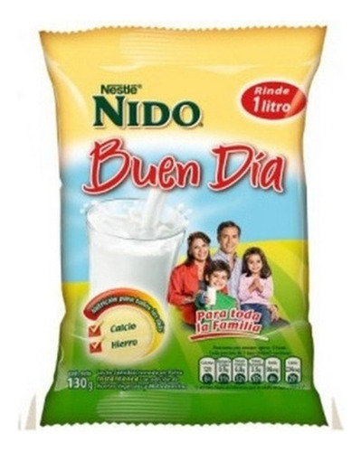 Leche Buen Dia, Nido 130gr De 6 Unidades Softpack