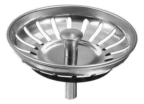 Colador De Fregadero De Cocina Con Mango Y Tapón, 79mm