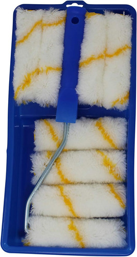 10 Pzs Kit Para Rodillos De Pintura Brochas De Pintura 4x1/2