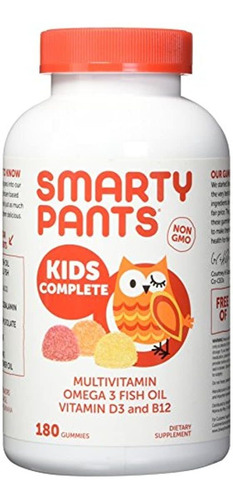 Smarty Pantalones Niños Completo Multivitamínico, 180 gomita