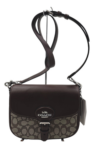 Bolsa Coach Amelia Crossbody Maple Oscuro Signature Níquel Maple Oscuro