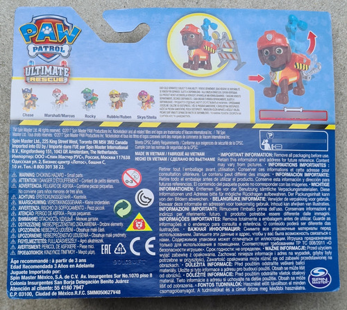 Paw Patrol Cachorros Constructores Colección De 6 Cachorros