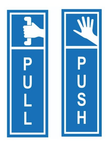 Vinilo Autoadhesivo Pull / Push