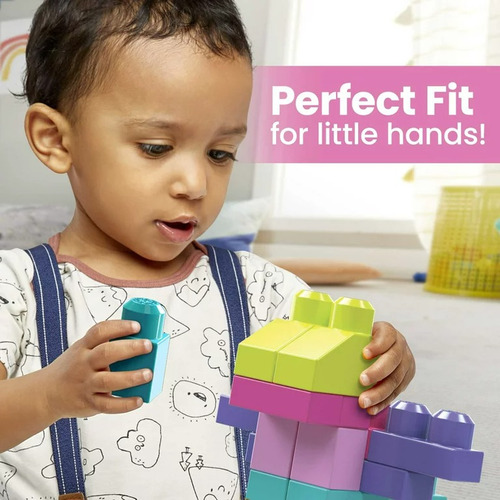Mega Bloks Fisher-price Toy Blocks Con Almacenamiento 80 Pzs
