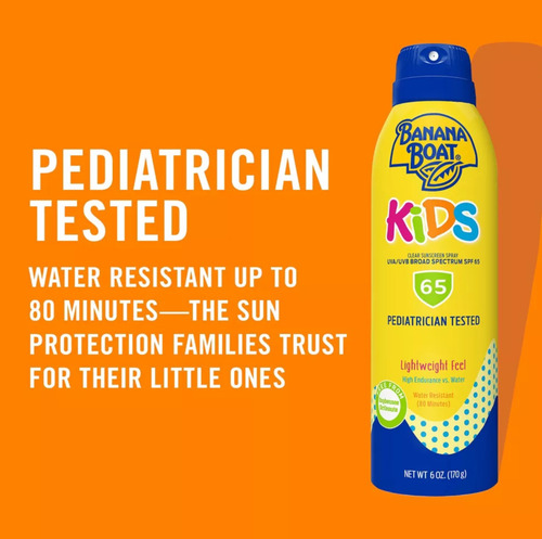 Bloqueador Solar En Spray Banana Boat Kids, 65 Spf