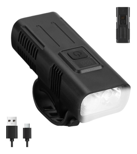 Luz De Bicicleta Recargable Linterna De Bicicleta Brillante