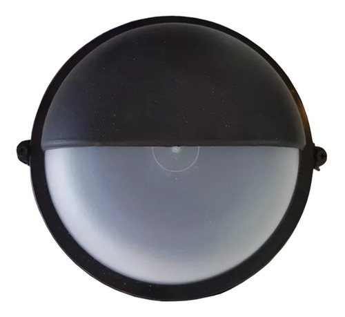 Imagen 4 de 7 de Tortuga Pvc Exterior Redonda Unidireccional Negra E27 Led