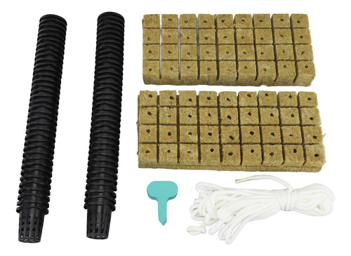 Juego De 72 Cubos Rockwool Para Hidroponía, 1 Pulgada