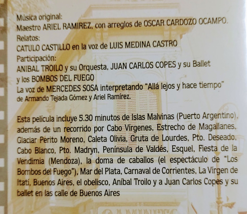 Está Es Mí Argentina Dvd Nuevo Película Tango Paisajes Danza