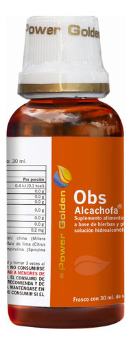 Obs Alcachofa Power Golden Microdosis 30ml 2 Unidades Sabor N/A