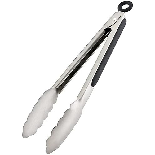 Kitchen Tongs, Premium Stainless Steel Food Safe Cookin...