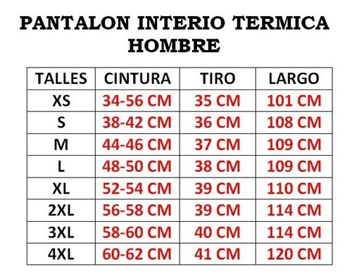 Pantalón Interior Térmico Primera Piel Para Hombre