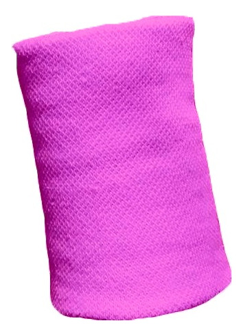 Pack X 6 Pares Muñequeras Deportivas Tenis Pádel Toalla Amarillo Fluo 10,5x7,5
