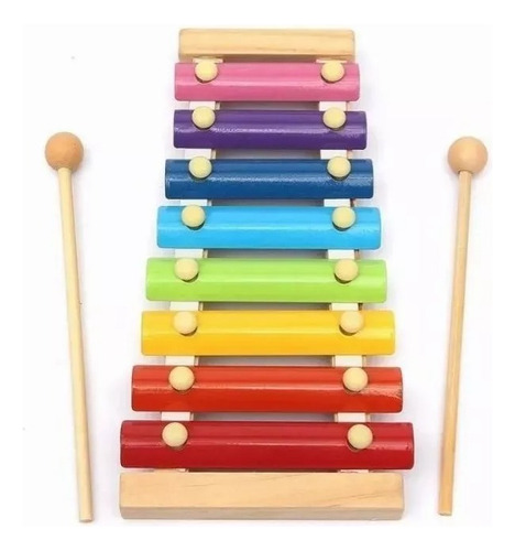 Xilofono Infantil Madera Didactico 8 Notas Montessori