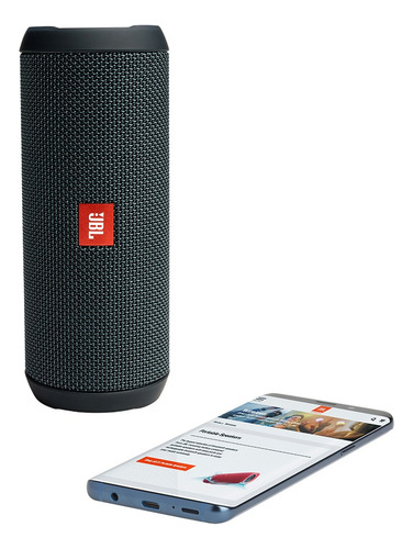 Parlante JBL Flip Essential portátil con bluetooth waterproof negro