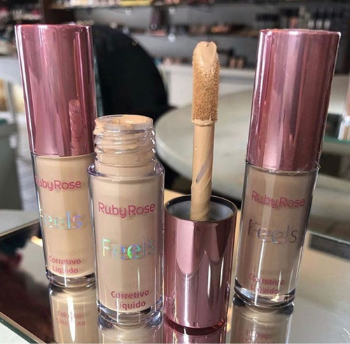 Corrector Facial Líquido Feels - Ruby Rose Tom Caramel 50 Caramelo 50