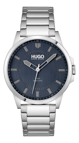 Reloj Hugo 1530186  #first Men's Quartz Acero Inoxidable Y B