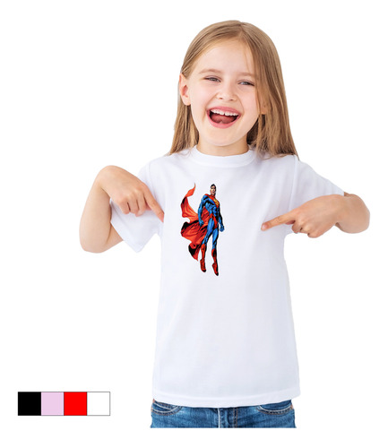 Playera Para Niño Y Niña Color Supperman #1