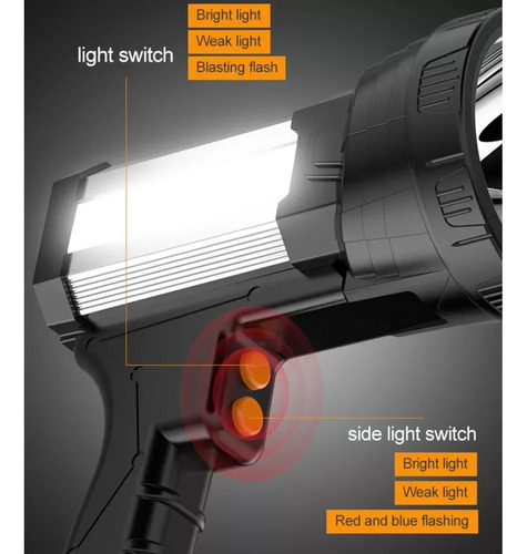 Lanterna Portátil Focus De 1200 Lúmens Led Spot Light Campin