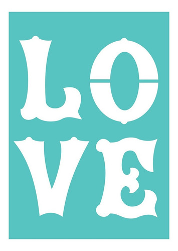 Imagen 1 de 1 de Stencil Laura Craft Modelo Love