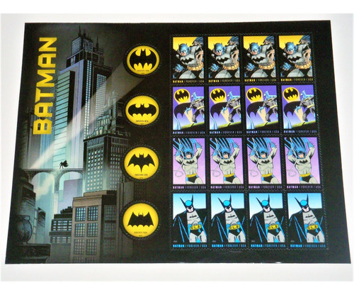 Batman 75 Años- Coleccion De Estampillas- U S P S 2014 (Usado)