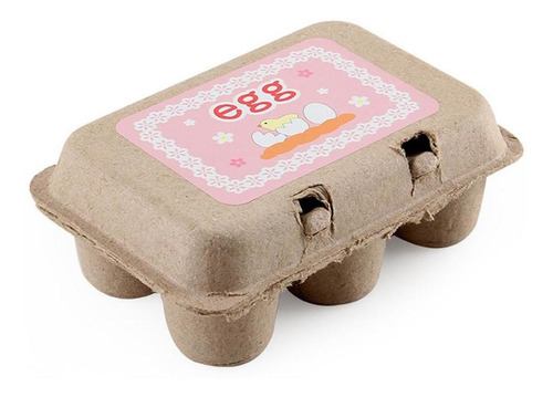 6 Piezas De Huevos De Pascua De Madera Niños Simulan Que