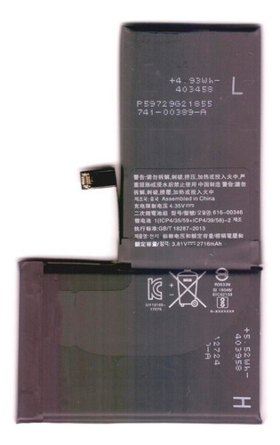 Flex Bateria Foxconn Compativel iPhone X 10 Saúde 100