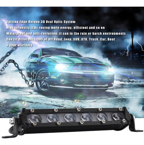 1 Unidad De Luz De Conducción Suv Led Pods Spot Flood Combo