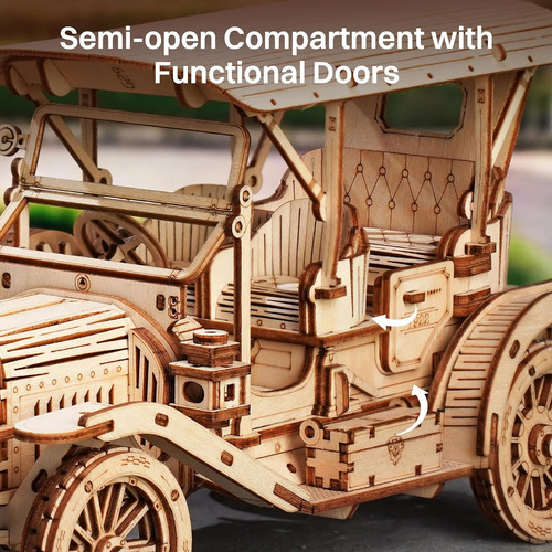 Rokr 3d Rompecabezas De Madera Modelo Kits De Coches Para...